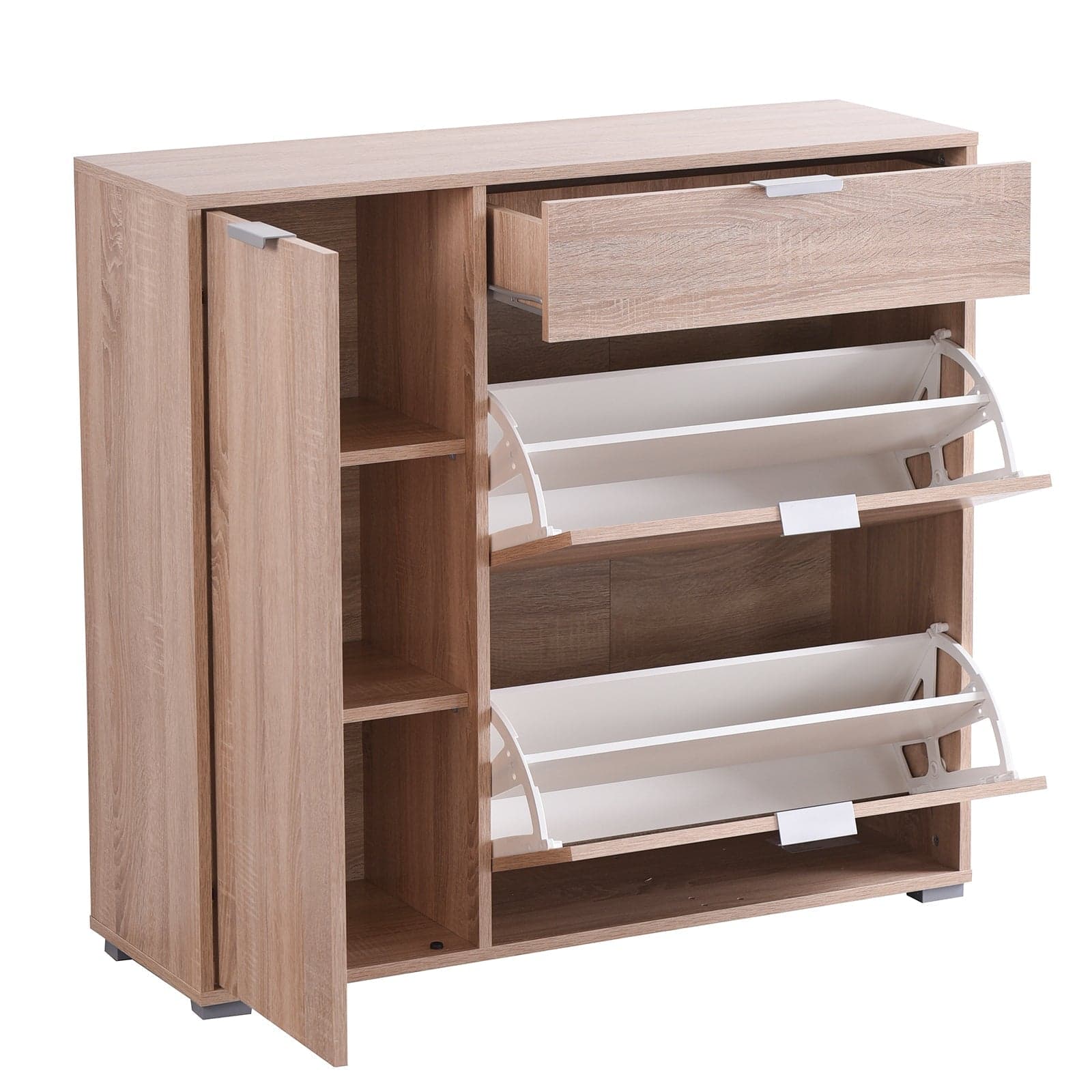 Scarpiera multiuso con 3 cassetti ed 1 anta "Ada" per interno armadio basso h 94,5 cm in Scarpiere Decor Space - Altamura, commercioVirtuoso.it