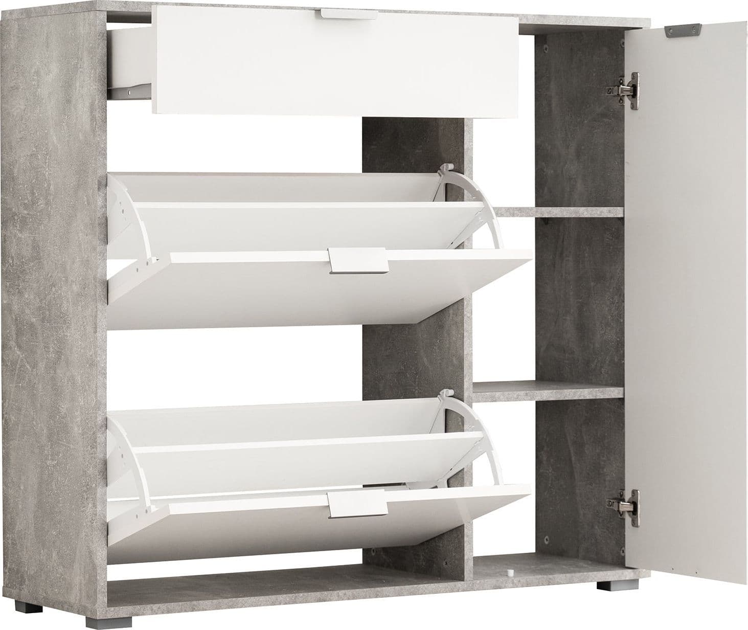 Scarpiera multiuso con 3 cassetti ed 1 anta "Ada" per interno armadio basso h 94,5 cm Casa e cucina/Organizzazione interni/Organizzazione guardaroba/Portascarpe/Scarpiere Decor Space - Altamura, Commerciovirtuoso.it