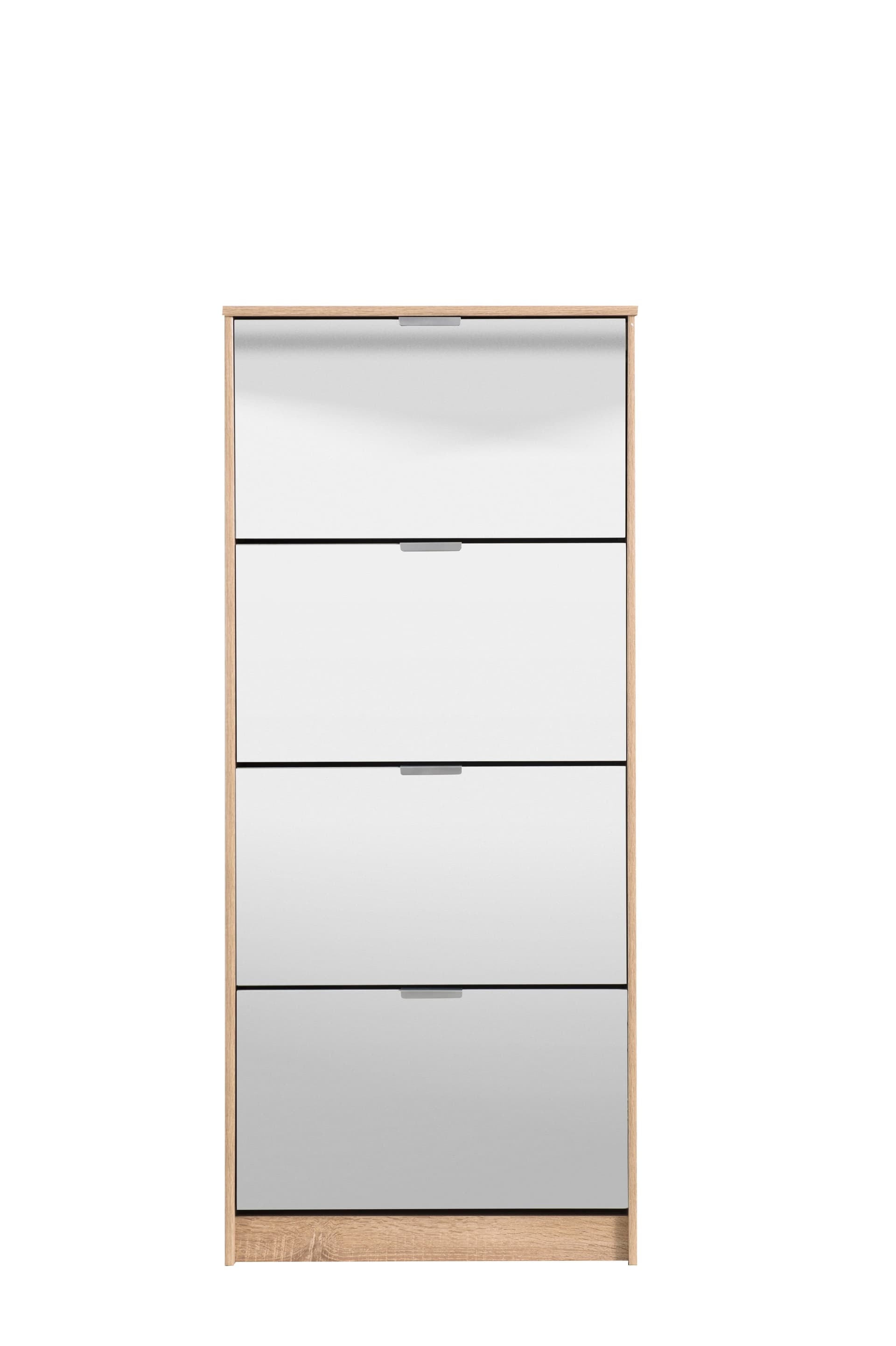 Scarpiera doppia profondità "Iceland" in legno con specchio, soluzione porta scarpe salva-spazio per la casa in Scarpiere Decor Space - Altamura, commercioVirtuoso.it