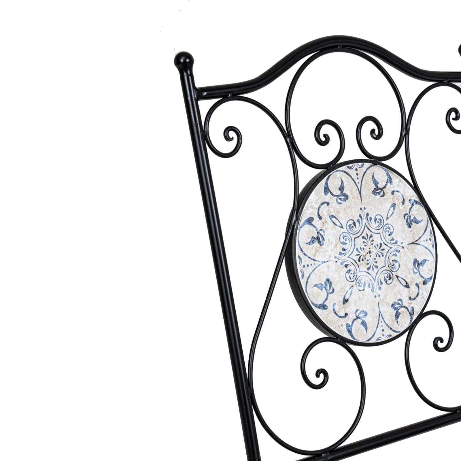 Tavolino quadrato "Erice" e sedie pieghevoli in acciaio per esterno da bar e giardino Giardino e giardinaggio/Arredamento da giardino e accessori/Tavoli e tavolini/Tavoli standard Decor Space - Altamura, Commerciovirtuoso.it