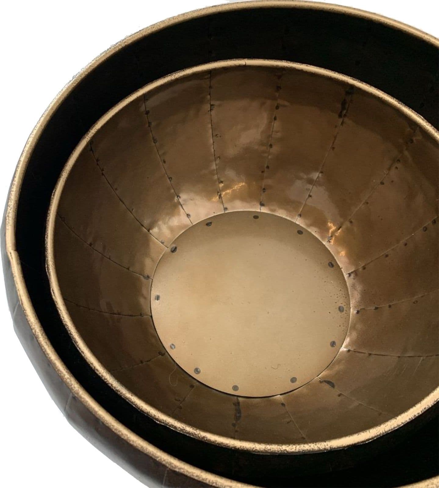 Set 2 Vasi Decorativi Effetto Bronzo "metal" per Piante E Fiori Arredamento Moderno Giardino e giardinaggio/Attrezzi da giardino e attrezzature per l'irrigazione/Vasi e accessori per piante/Vasi tradizionali Decor Space - Altamura, Commerciovirtuoso.it