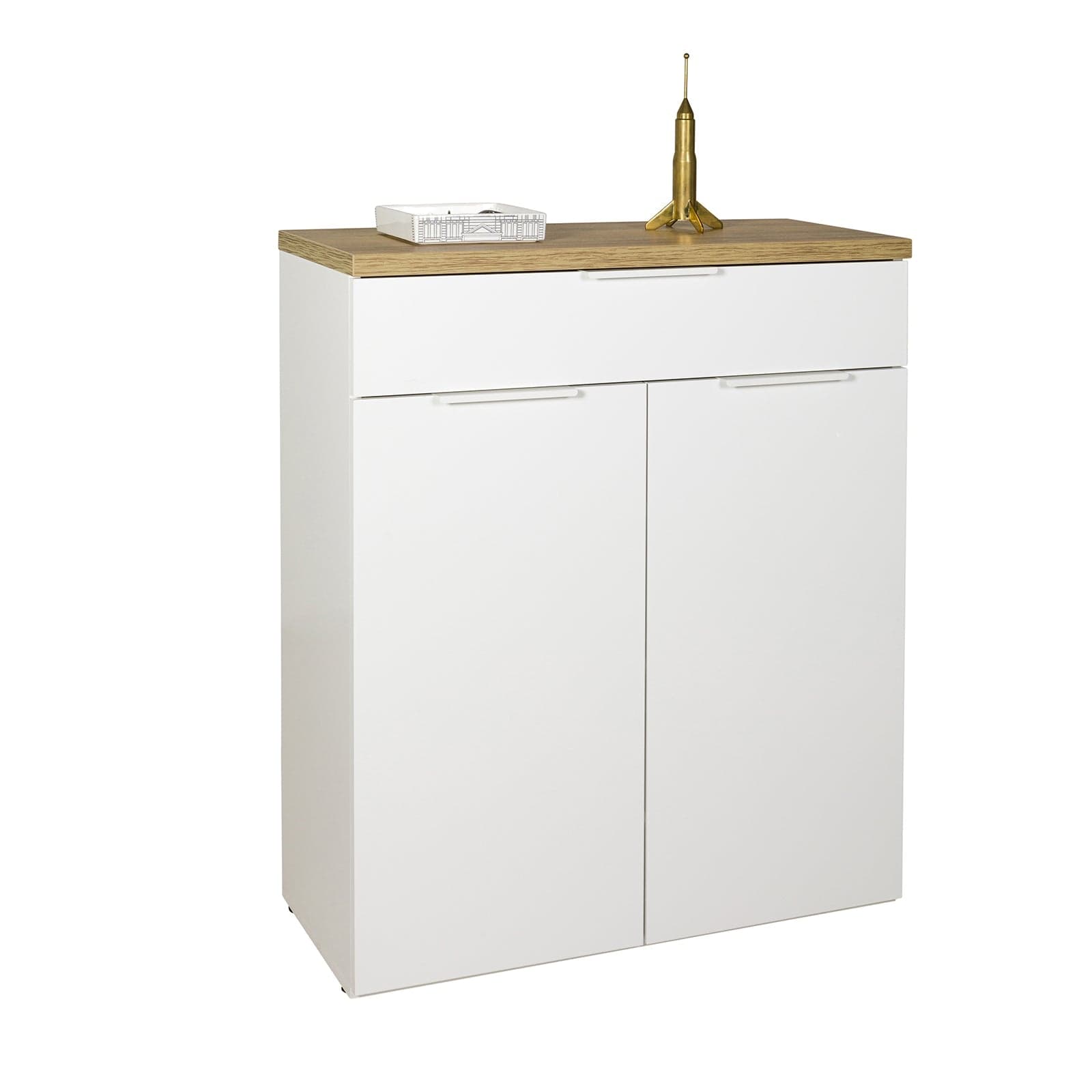 Scarpiera multiuso con 2 ante "Mundi" bianco laccato per interno armadio Basso in Scarpiere Decor Space - Altamura, commercioVirtuoso.it