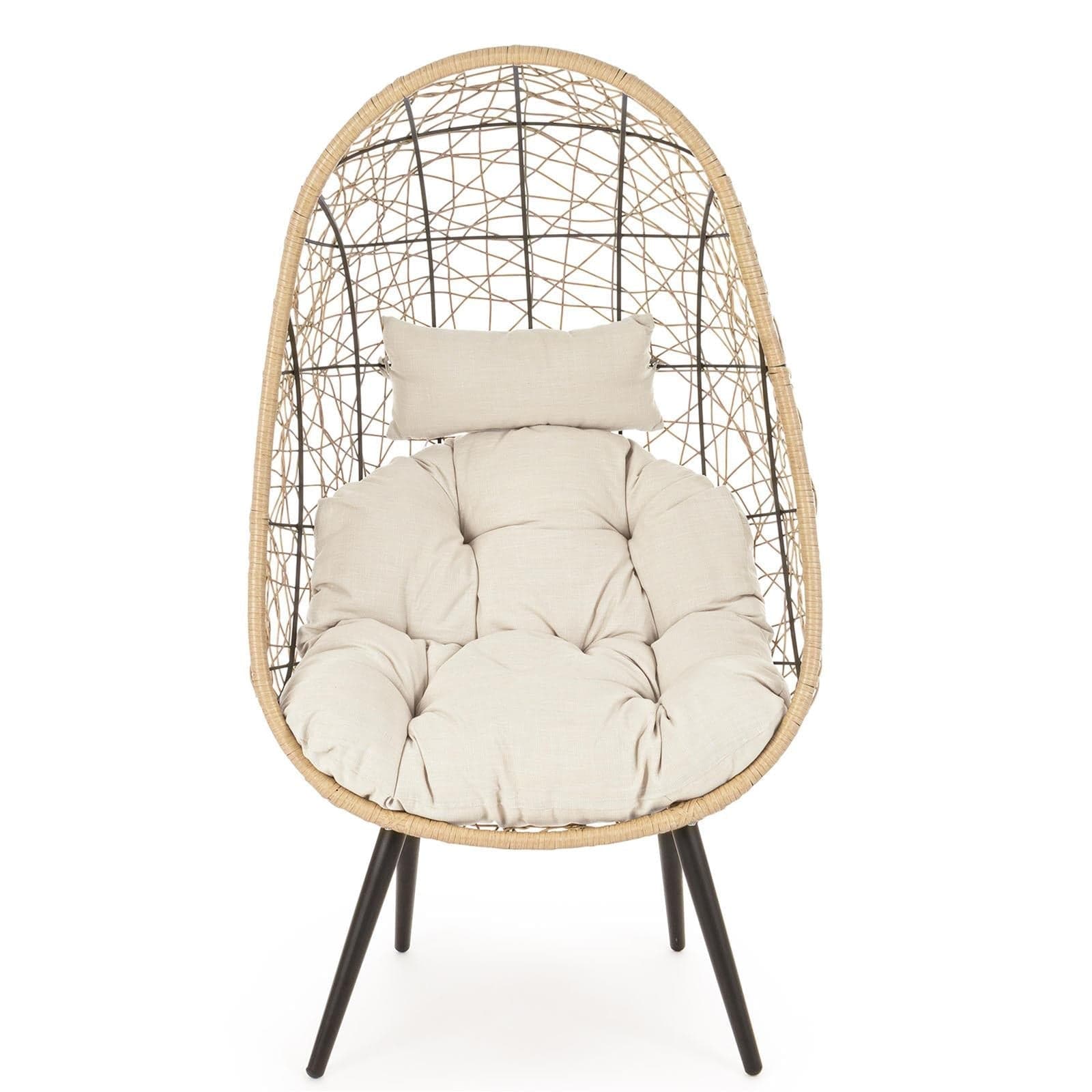 Poltrona Sedia "marley" Da Esterno Salottino Intrecciato Con Cuscino Giardino e giardinaggio/Arredamento da giardino e accessori/Poltrone Decor Space - Altamura, Commerciovirtuoso.it