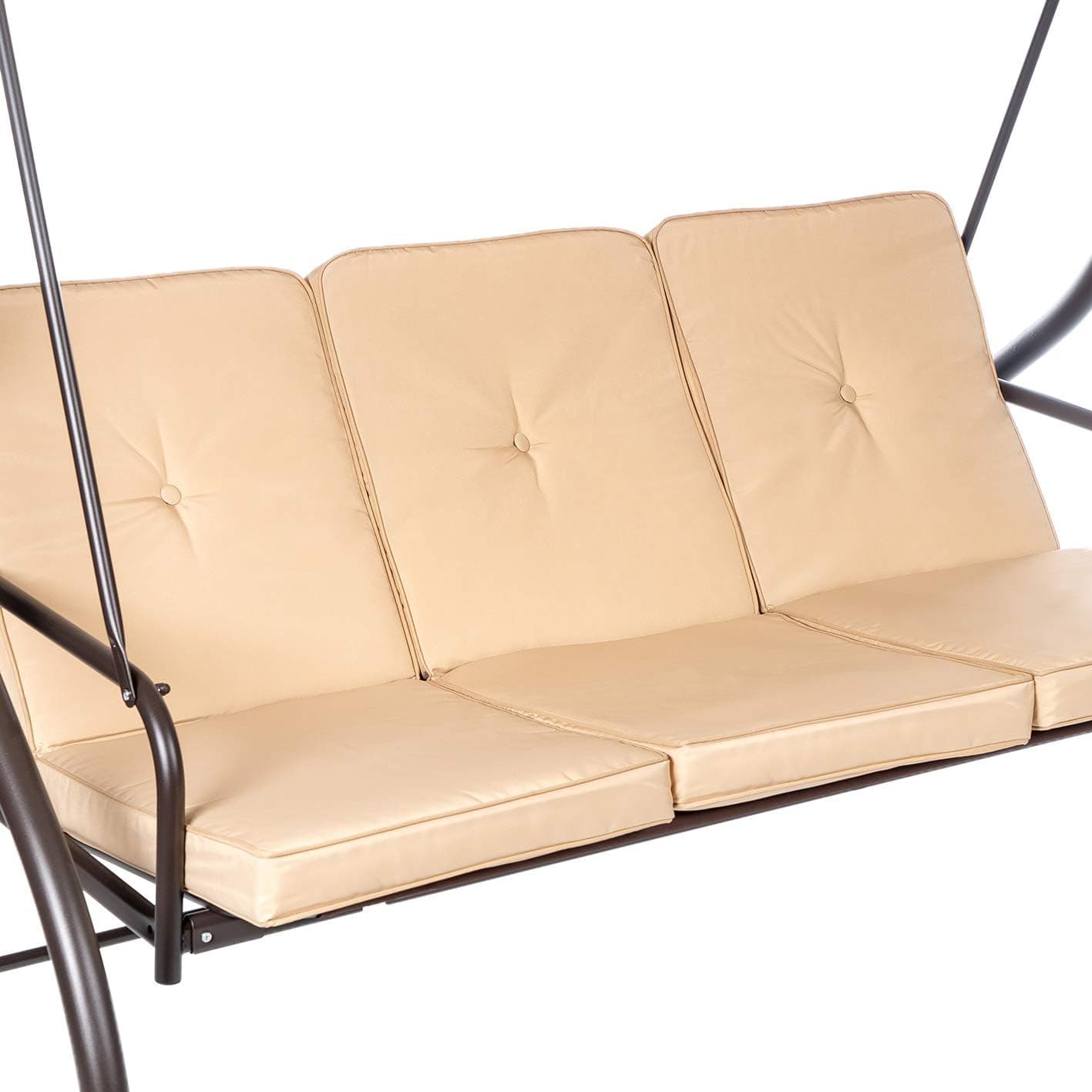 Dondolo 3 posti "Katay" altalena da giardino e veranda reclinabile a letto 194 cm in Dondoli coperti Decor Space - Altamura, commercioVirtuoso.it
