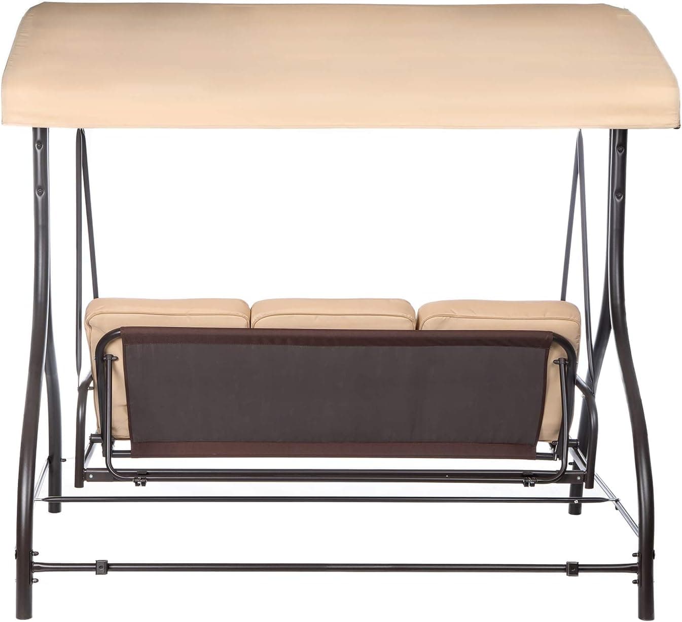 Dondolo 3 posti "Katay" altalena da giardino e veranda reclinabile a letto 194 cm in Dondoli coperti Decor Space - Altamura, commercioVirtuoso.it