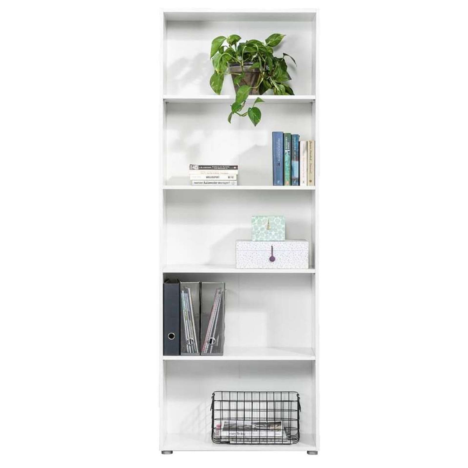 Libreria Alta in legno da ufficio e cameretta arredamento interno h 197 cm "Made in Italy" in Librerie Decor Space - Altamura, commercioVirtuoso.it
