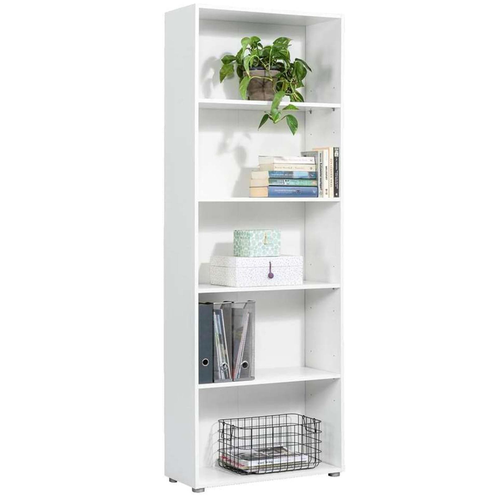 Libreria Alta in legno da ufficio e cameretta arredamento interno h 197 cm "Made in Italy" Casa e cucina/Arredamento/Studio/Mobiletti e credenze/Librerie Decor Space - Altamura, Commerciovirtuoso.it