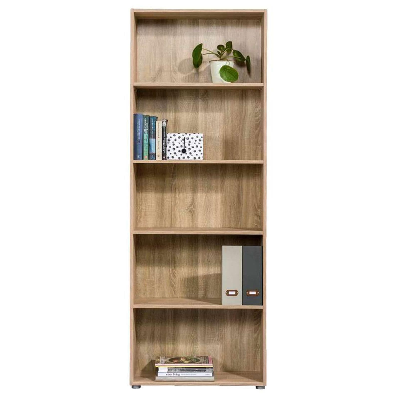 Libreria Alta in legno da ufficio e cameretta arredamento interno h 197 cm "Made in Italy" Casa e cucina/Arredamento/Studio/Mobiletti e credenze/Librerie Decor Space - Altamura, Commerciovirtuoso.it