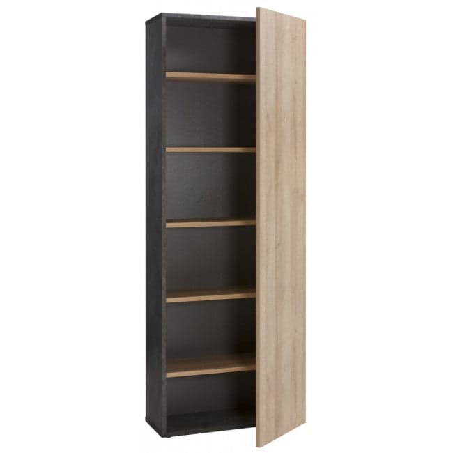 Libreria 6 ripiani con anta in legno da ufficio arredamento per interno h 220 cm in Librerie Decor Space - Altamura, commercioVirtuoso.it
