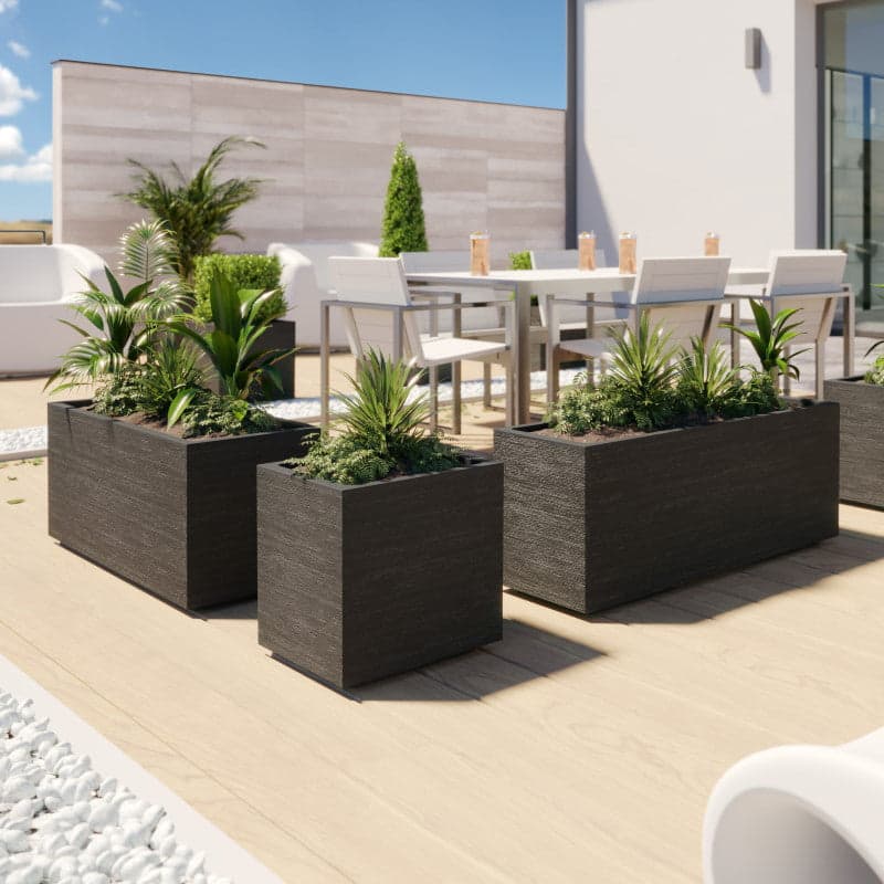 Cassa Fioriera "Matheria " a doppia parete con rotelle da esterno per fiori e piante 100 cm in Fioriere Decor Space - Altamura, commercioVirtuoso.it