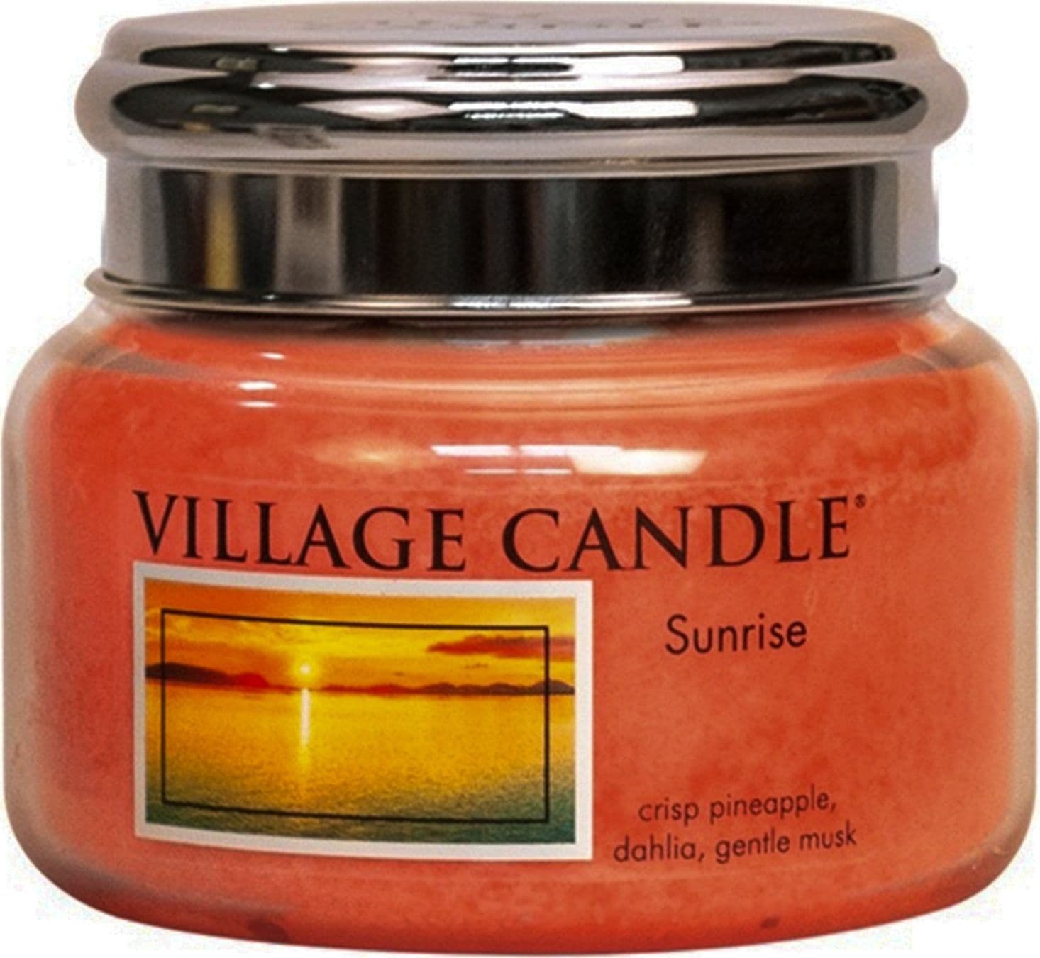 Candele profumate "Village Candle" profumatore per ambienti, Giara in vetro da 11 once – SUNRISE – classico