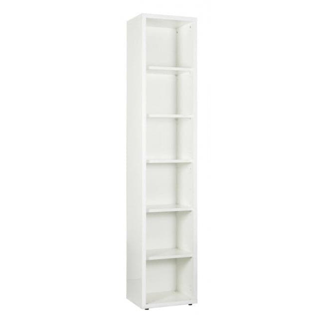 Libreria stretta con 6 ripiani in legno da ufficio e cameretta arredamento "Made in Italy" in Librerie Decor Space - Altamura, commercioVirtuoso.it
