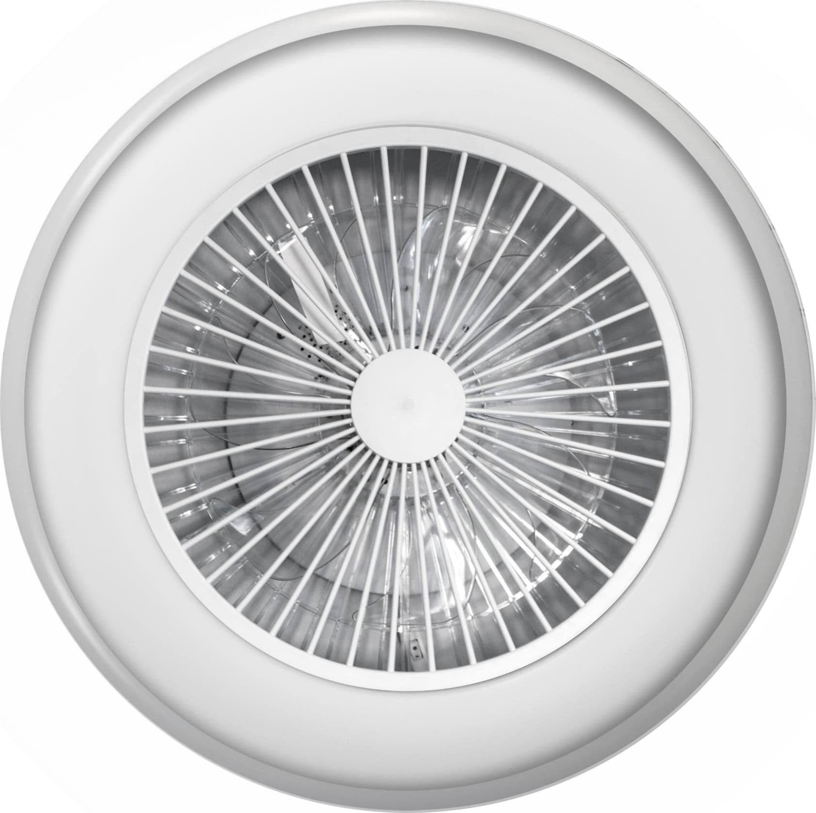 Ventilatore d'arredo a soffitto "Atollo" 6 velocità, da Ø 60 cm con luci e telecomando in Ventilatori da soffitto Decor Space - Altamura, commercioVirtuoso.it