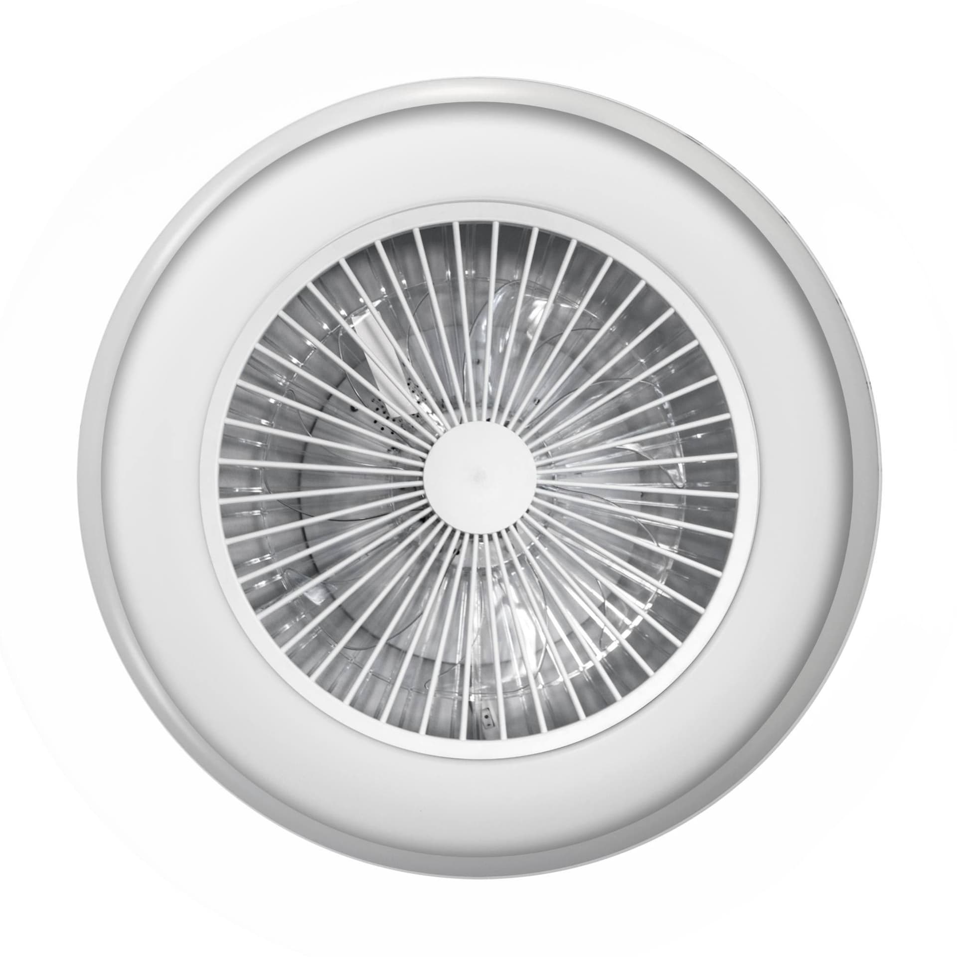 Ventilatore d'arredo a soffitto "Atollo" 6 velocità, da Ø 60 cm con luci e telecomando in Ventilatori da soffitto Decor Space - Altamura, commercioVirtuoso.it