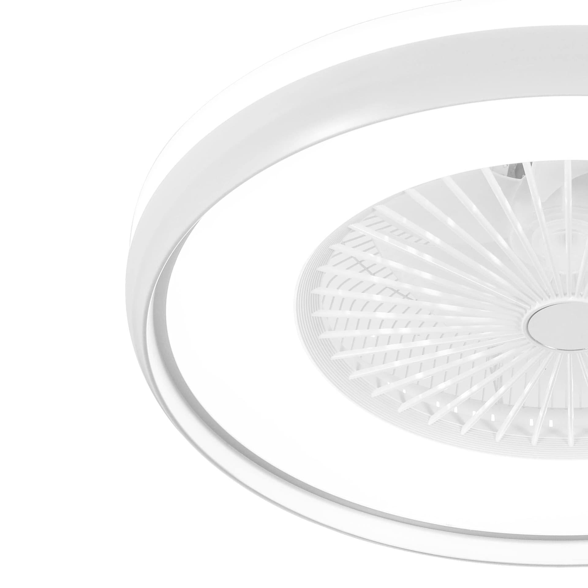 Ventilatore d'arredo a soffitto "Atollo" 6 velocità, da Ø 60 cm con luci e telecomando in Ventilatori da soffitto Decor Space - Altamura, commercioVirtuoso.it