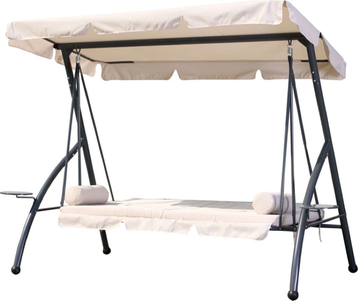 Dondolo 3 posti altalena da giardino e veranda reclinabile a letto "Hola" in Dondoli coperti Decor Space - Altamura, commercioVirtuoso.it