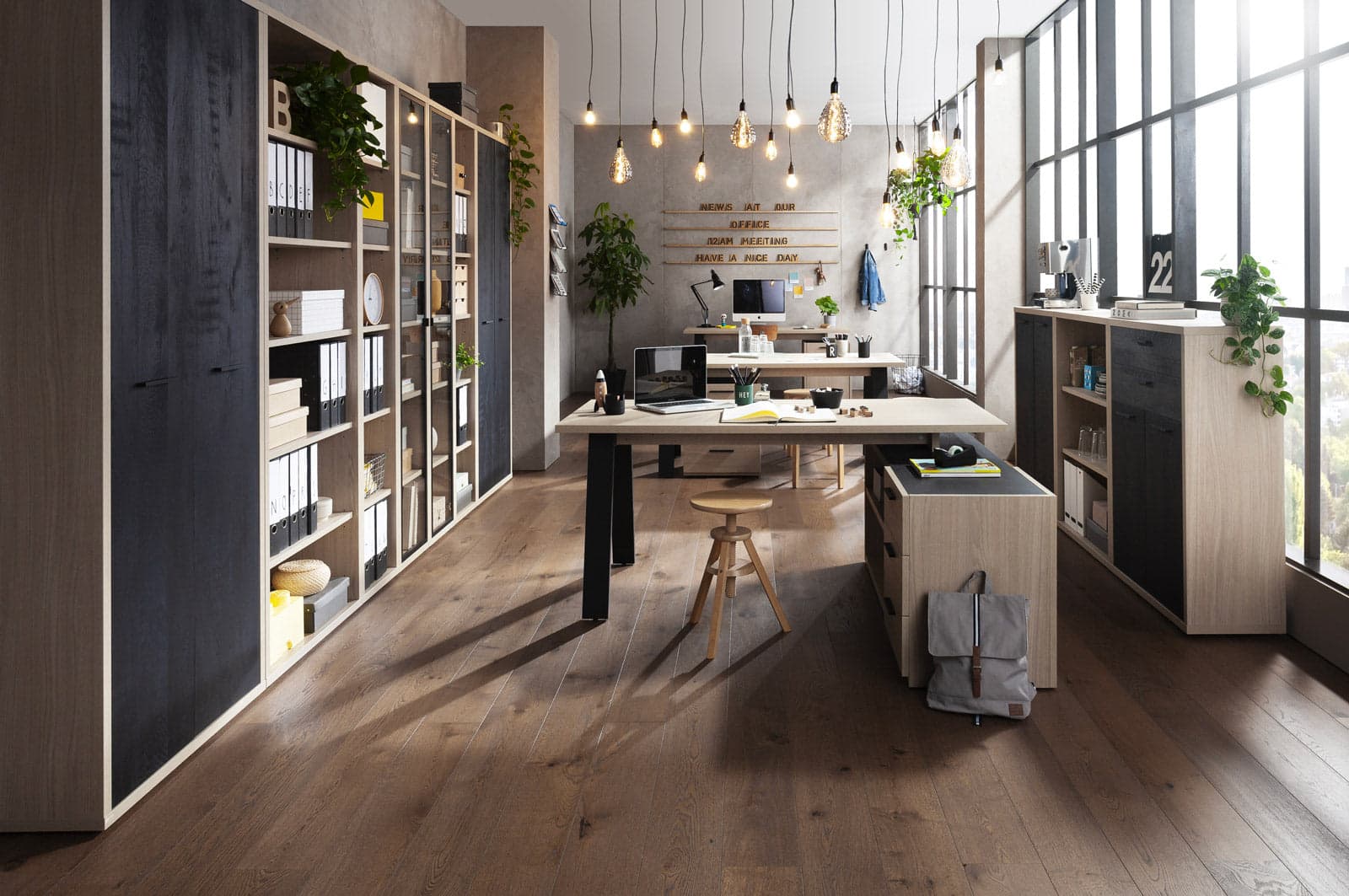Libreria in legno Rovere Elegancia "Davinci" da ufficio arredamento per interno in Librerie Decor Space - Altamura, commercioVirtuoso.it