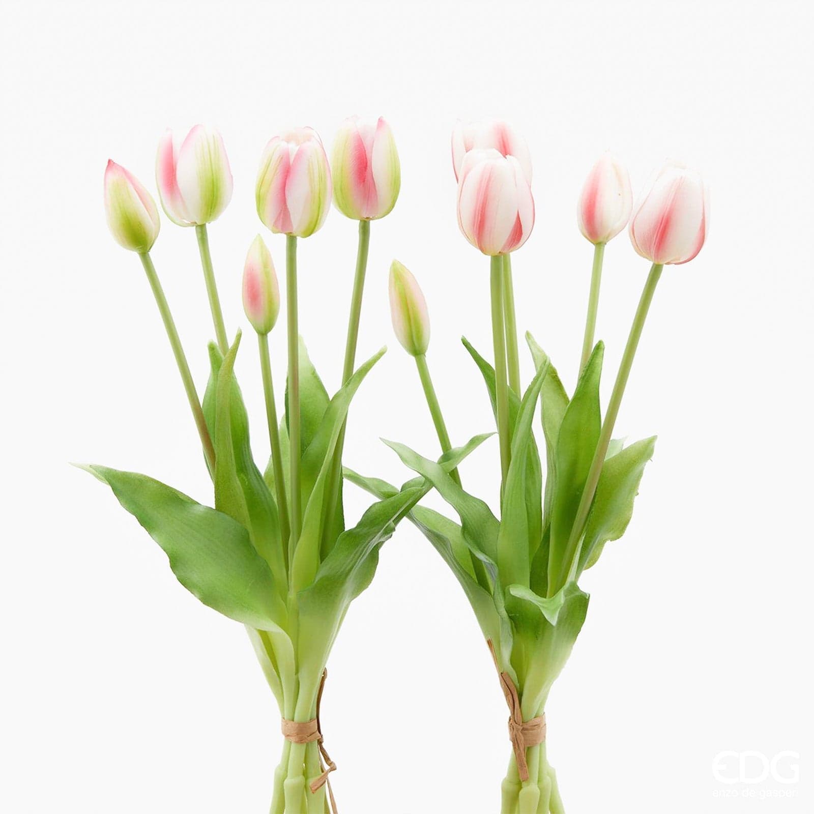 Fiore artificiale "tulipano" effetto realistico con stelo e foglie verdi in Fiori artificiali Decor Space - Altamura, commercioVirtuoso.it