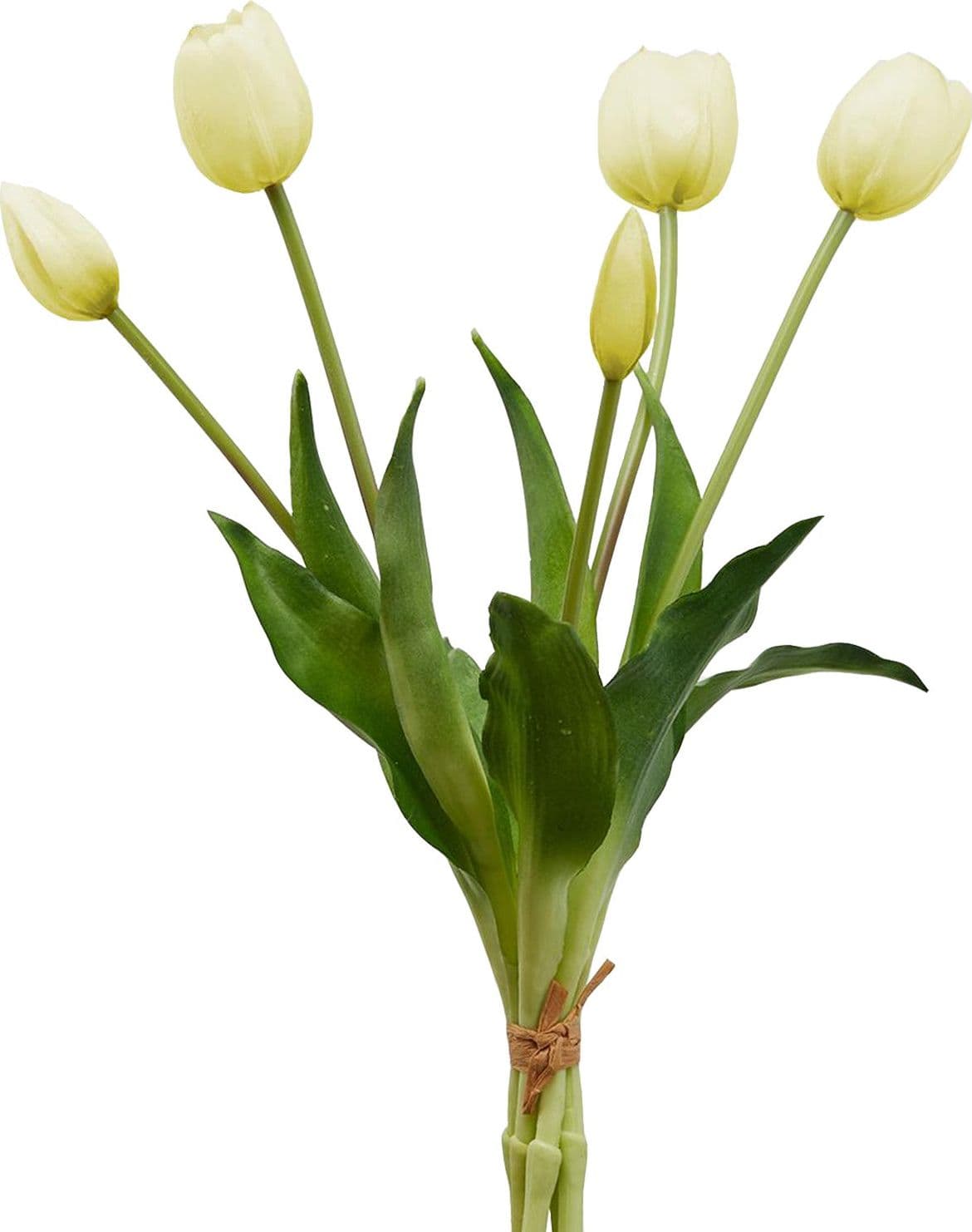 Fiore artificiale "tulipano" effetto realistico con stelo e foglie verdi in Fiori artificiali Decor Space - Altamura, commercioVirtuoso.it