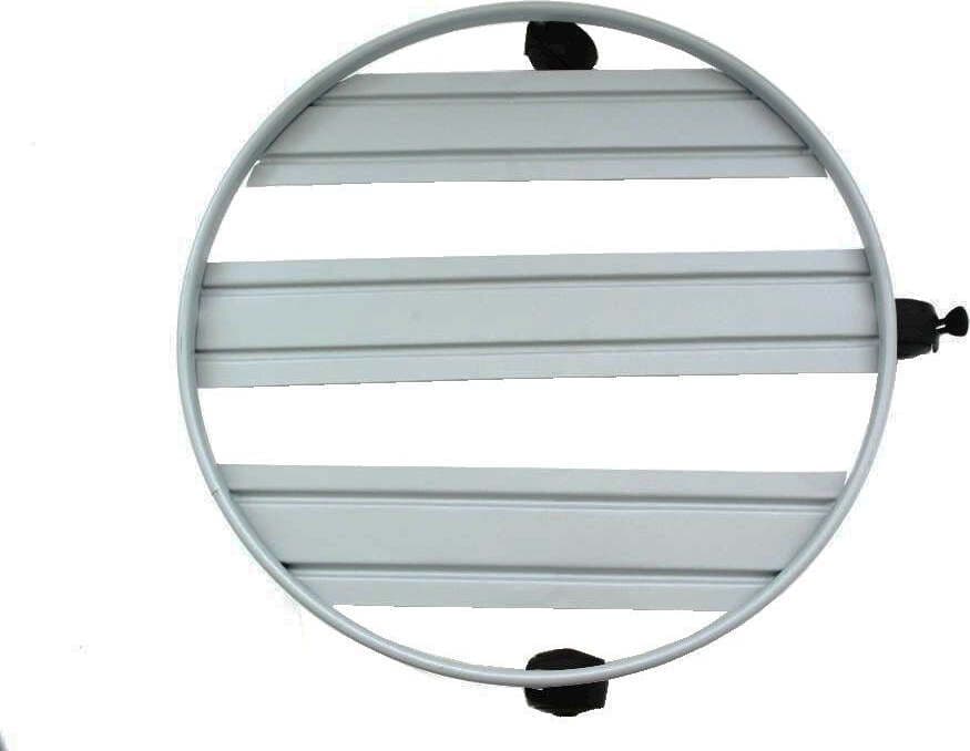 Sottovaso Circolare a Carrello Con Ruote Bidirezionali E Freni in Metallo Giardino e giardinaggio/Attrezzi da giardino e attrezzature per l'irrigazione/Vasi e accessori per piante/Accessori/Sottovasi Decor Space - Altamura, Commerciovirtuoso.it