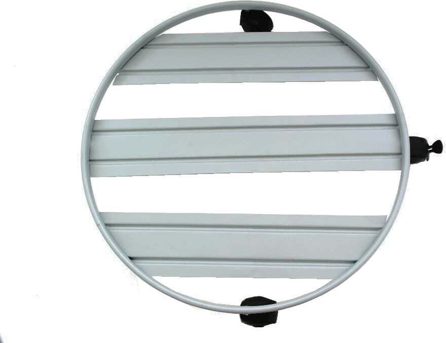Sottovaso Circolare a Carrello Con Ruote Bidirezionali E Freni in Metallo Giardino e giardinaggio/Attrezzi da giardino e attrezzature per l'irrigazione/Vasi e accessori per piante/Accessori/Sottovasi Decor Space - Altamura, Commerciovirtuoso.it
