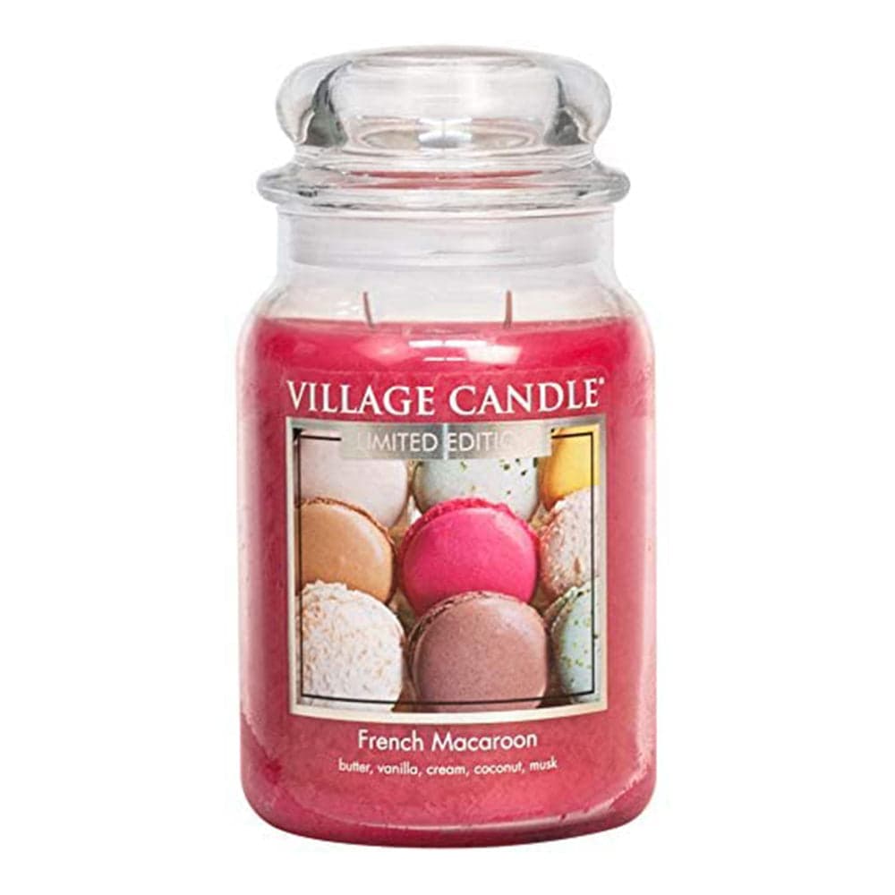Candele profumate "Village Candle" profumatore per ambienti, Giara in vetro 730 gr, 26 once - 52