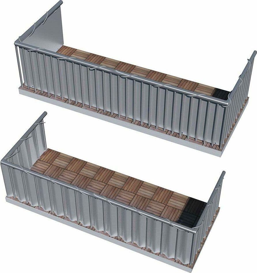 Telo Ombreggiante E Frangi Vista in Poliestere Grigio 160 Gr 5 Mt Giardino e giardinaggio/Arredamento da giardino e accessori/Ombrelloni tende e tettucci parasole/Vele parasole Decor Space - Altamura, Commerciovirtuoso.it