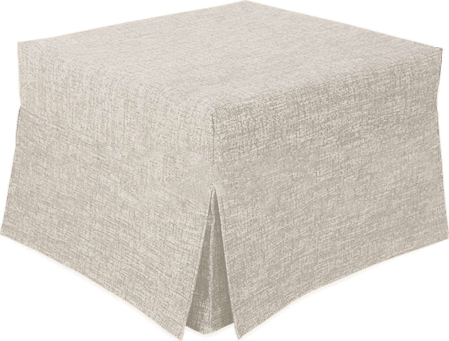 Pouf letto trasformabile "Mercurio" pieghevole con materasso "Made in Italy" – Bianco 101 – Mi.lo Srl – divano