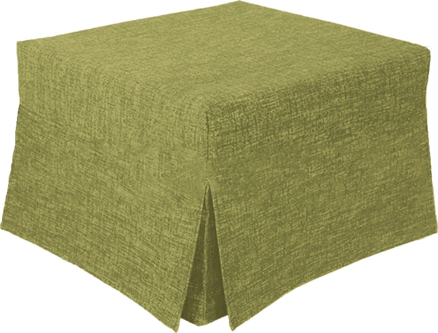Pouf letto trasformabile "Mercurio" pieghevole con materasso "Made in Italy" – Verde 804 – Mi.lo Srl – tessuto