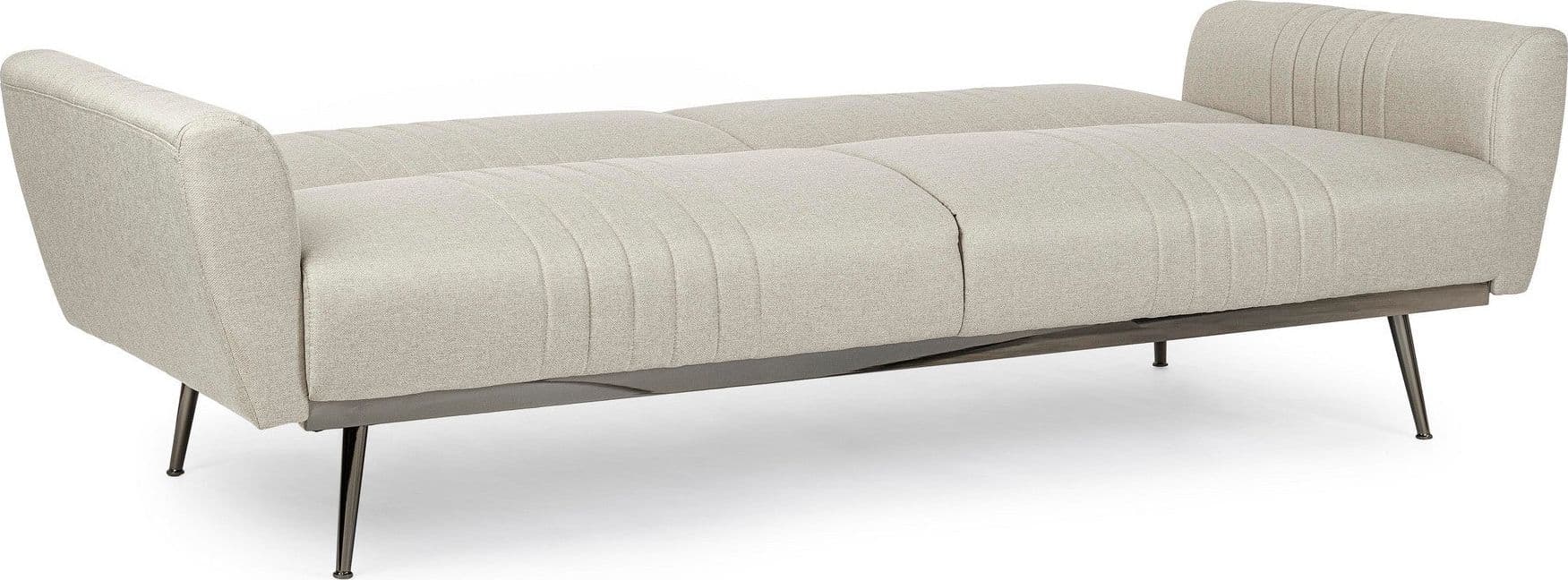 Divano letto in velluto verde 3 posti "Johnny " con piedi e struttura ottone 210 cm - 23