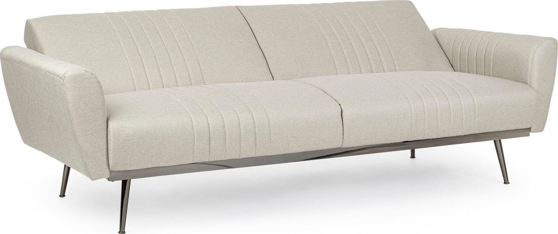 Divano letto in velluto verde 3 posti "Johnny " con piedi e struttura ottone 210 cm - 24