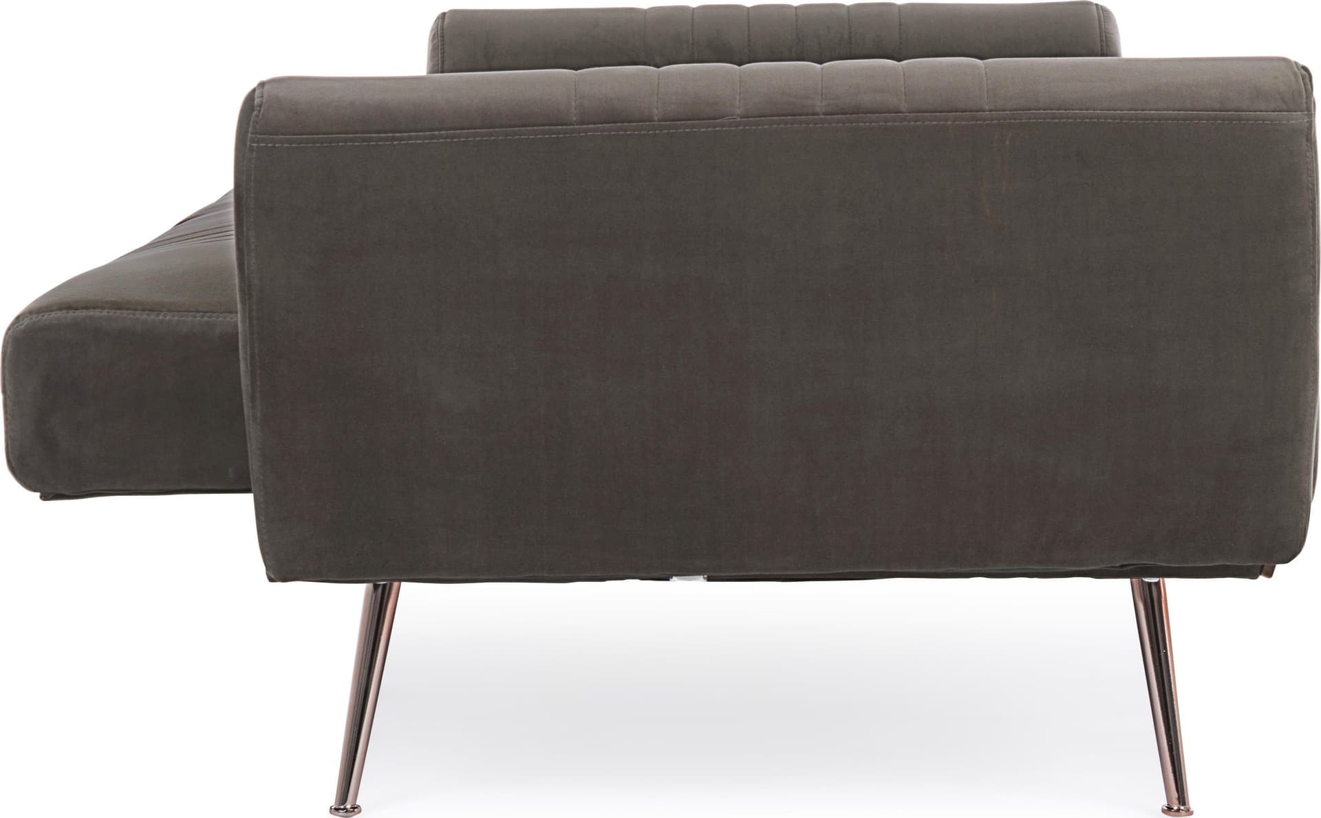 Divano letto in velluto verde 3 posti "Johnny " con piedi e struttura ottone 210 cm - 28