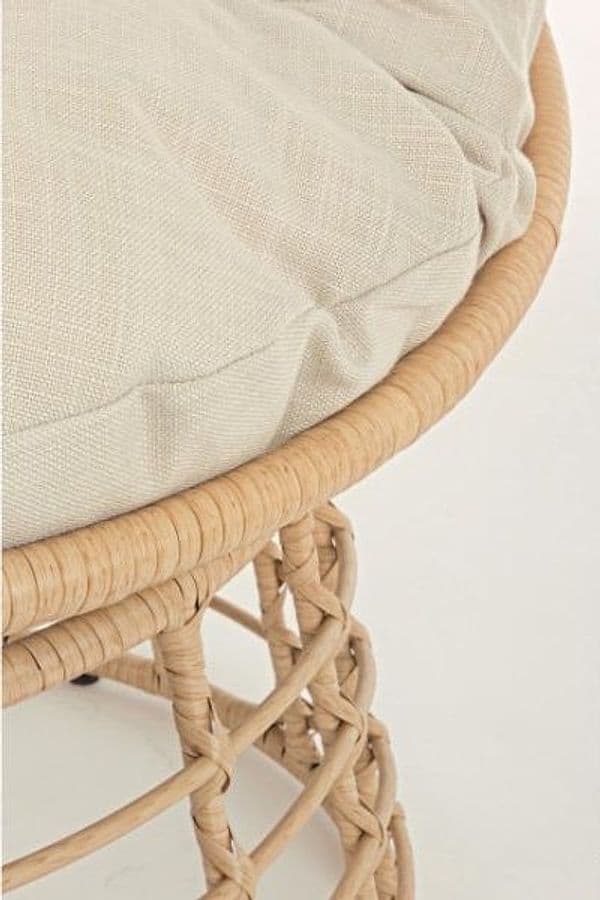 Poltrona a culla "Molly" in rattan con cuscino per giardino e veranda Giardino e giardinaggio/Arredamento da giardino e accessori/Poltrone Decor Space - Altamura, Commerciovirtuoso.it