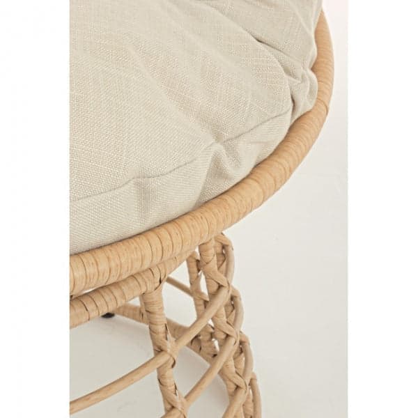 Poltrona a culla "Molly" in rattan con cuscino per giardino e veranda Giardino e giardinaggio/Arredamento da giardino e accessori/Poltrone Decor Space - Altamura, Commerciovirtuoso.it