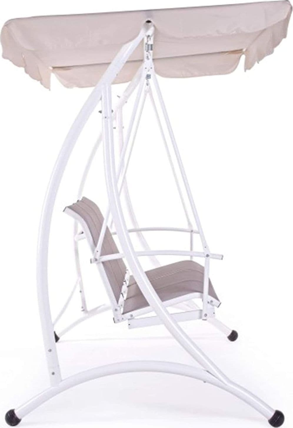 Dondolo 3 Posti per Giardino E Veranda Seduta in Texilene Con Tettuccio Giardino e giardinaggio/Arredamento da giardino e accessori/Dondoli coperti Decor Space - Altamura, Commerciovirtuoso.it