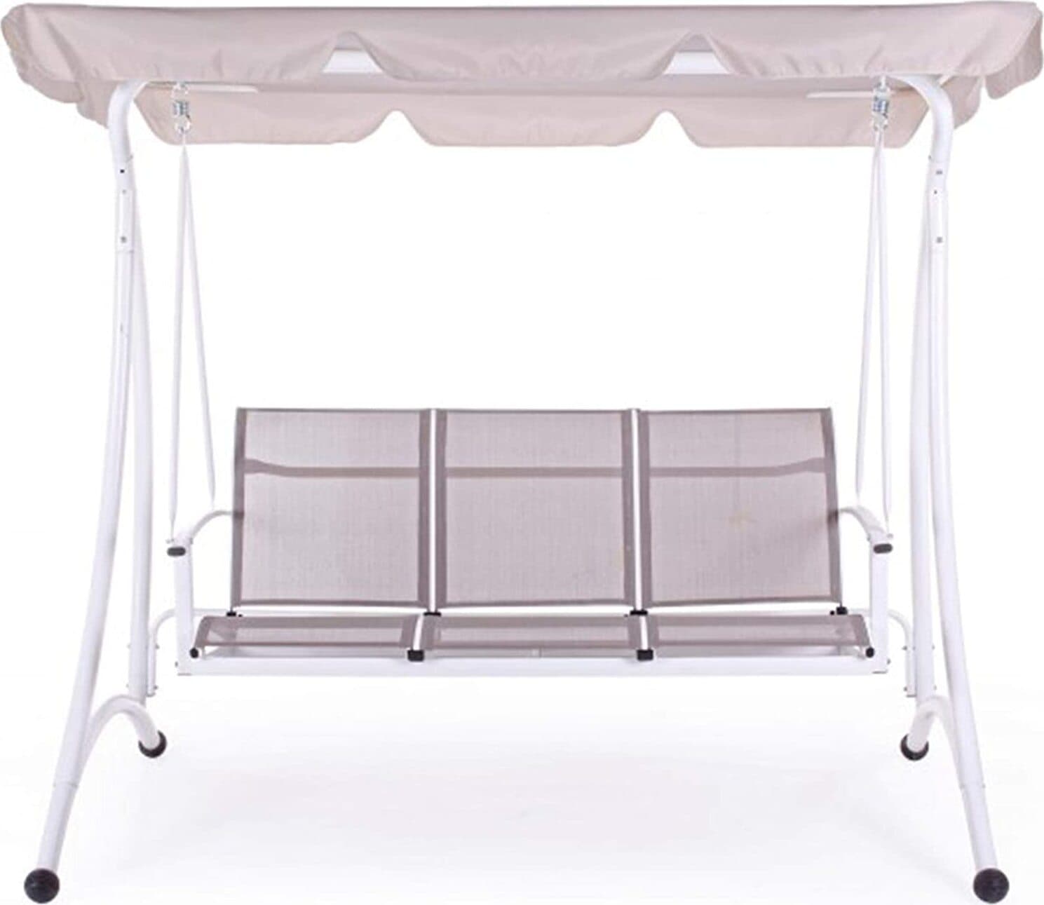 Dondolo 3 Posti per Giardino E Veranda Seduta in Texilene Con Tettuccio Giardino e giardinaggio/Arredamento da giardino e accessori/Dondoli coperti Decor Space - Altamura, Commerciovirtuoso.it