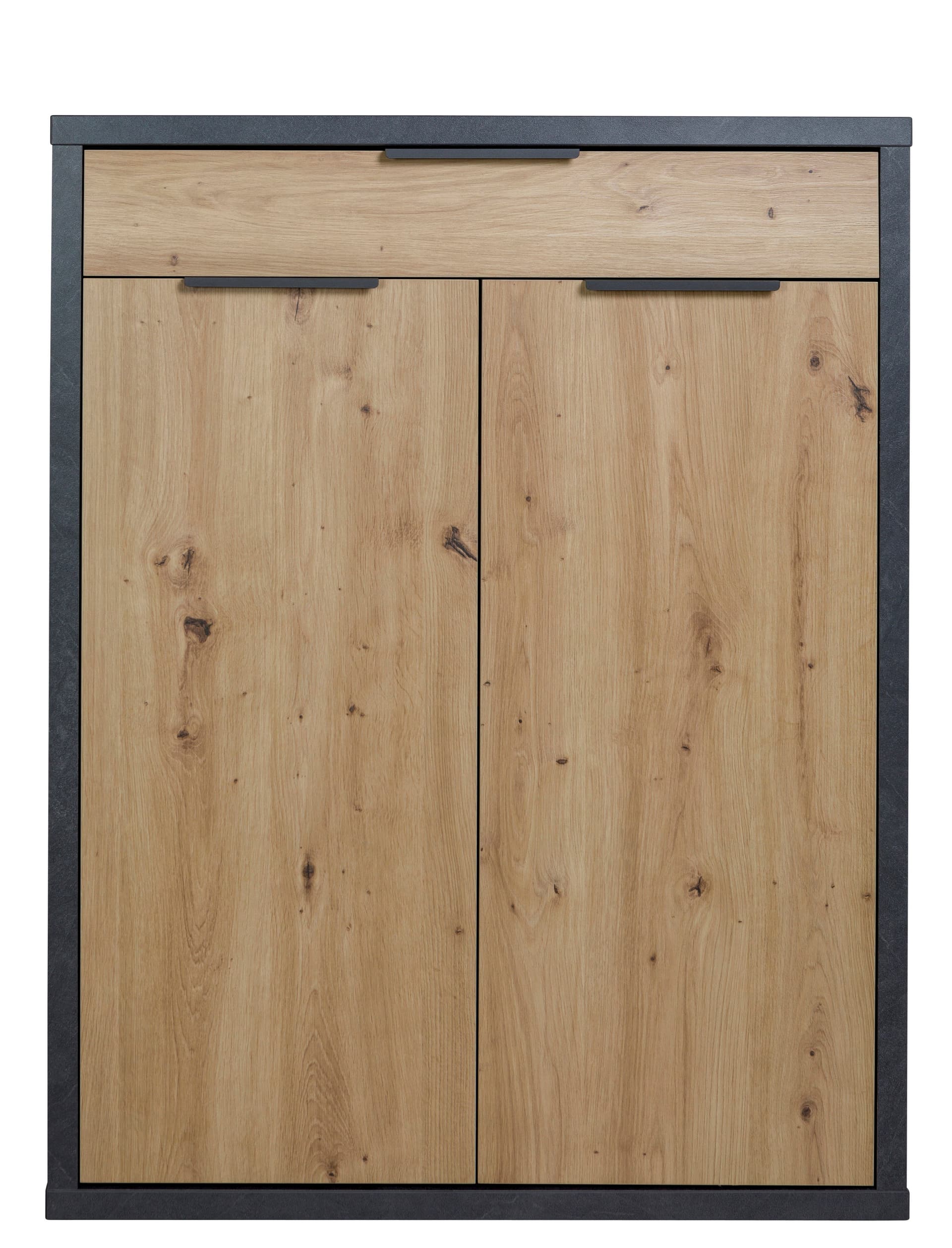 Scarpiera multiuso con 2 ante ed 1 cassetto "Segno" Rovere e Nero per interno armadio basso Casa e cucina/Organizzazione interni/Organizzazione guardaroba/Portascarpe/Scarpiere Decor Space - Altamura, Commerciovirtuoso.it