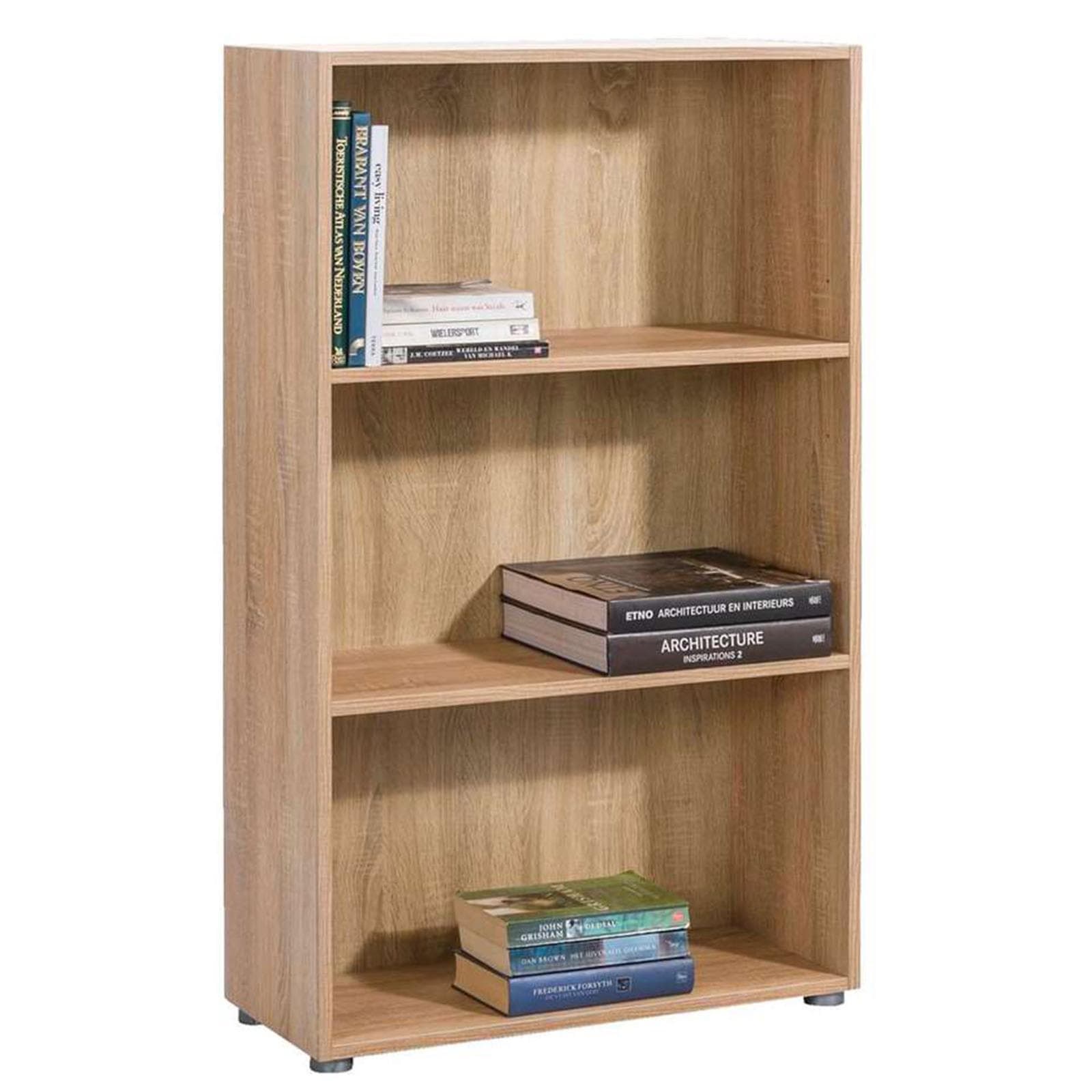 Libreria Bassa in legno da ufficio e cameretta arredamento interno h 119 cm "Made in Italy" in Librerie Decor Space - Altamura, commercioVirtuoso.it