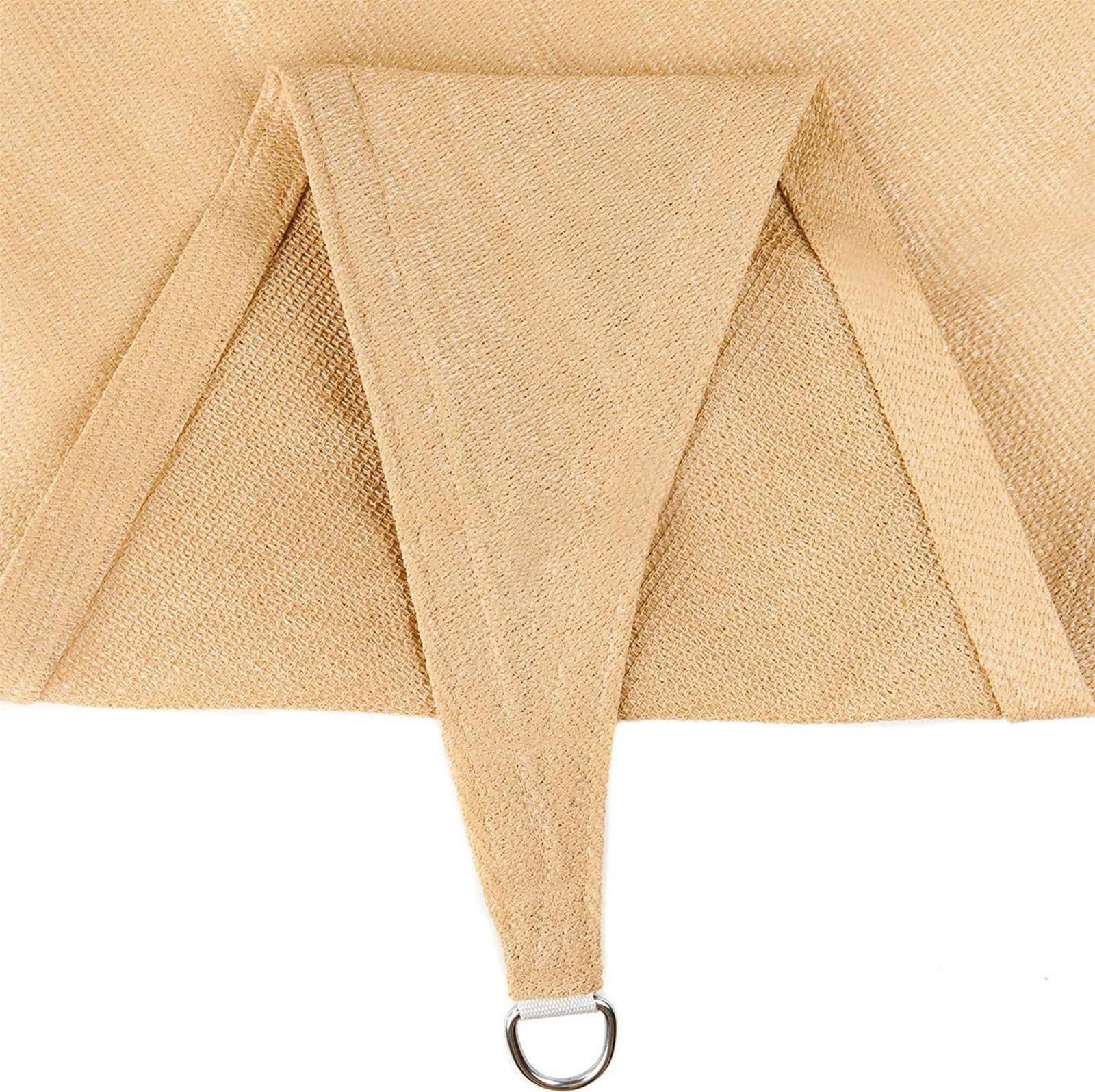 Tenda a vela triangolare Beige, Rete ombreggiante resistente ai raggi uv in Vele parasole Decor Space - Altamura, commercioVirtuoso.it