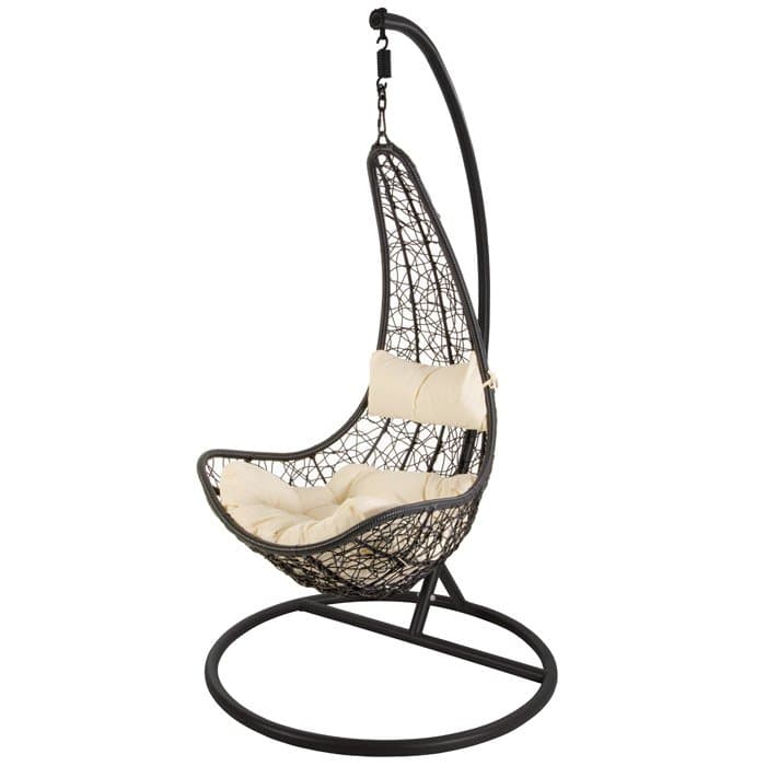 Cuscino di ricambio per poltrona a dondolo sospesa "Amirantes" in poliestere Giardino e giardinaggio/Arredamento da giardino e accessori/Cuscini/Cuscini per poltrone Decor Space - Altamura, Commerciovirtuoso.it