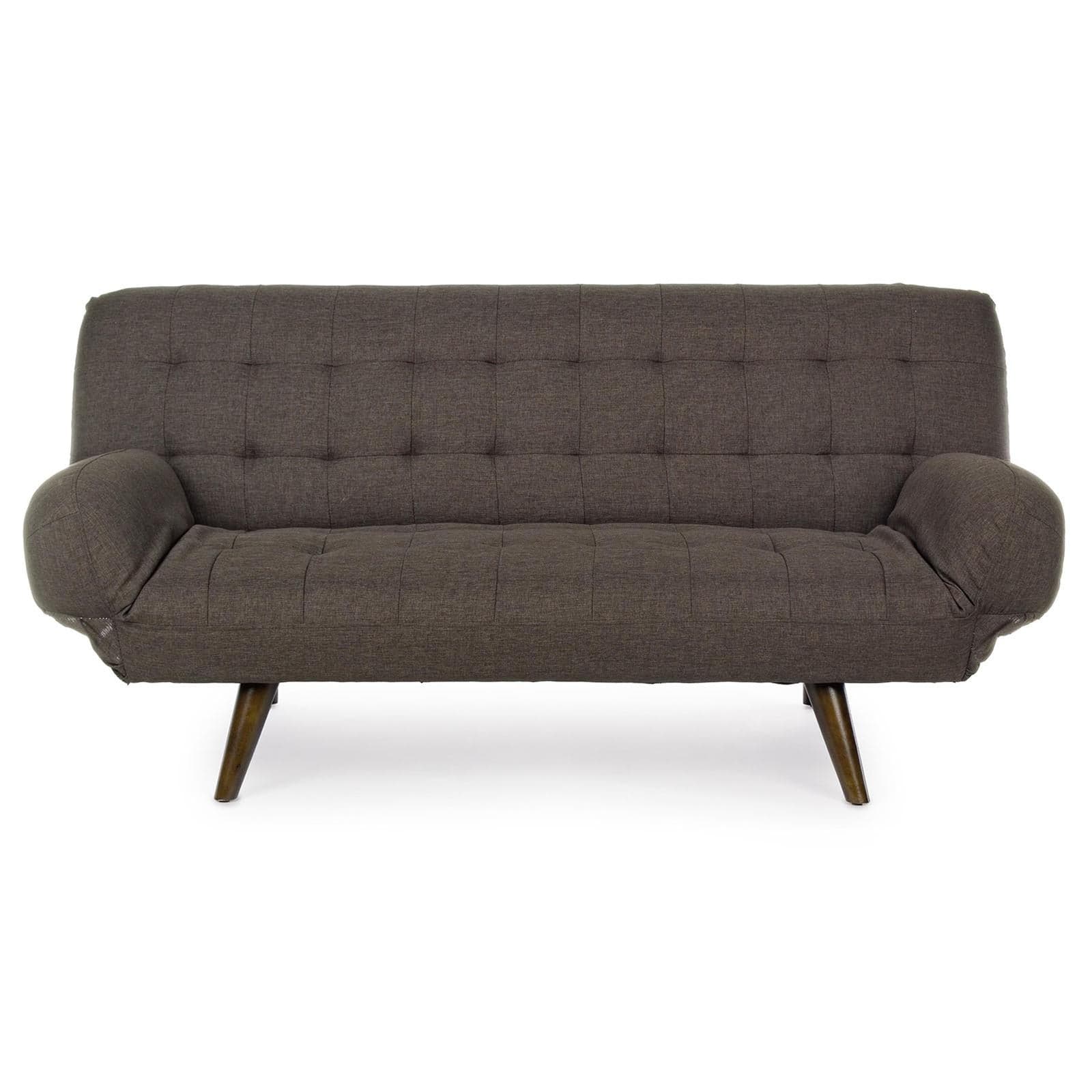 Divano letto 3 posti "Dive" marrone in tessuto con braccioli regolabili Casa e cucina/Arredamento/Soggiorno/Divani Decor Space - Altamura, Commerciovirtuoso.it