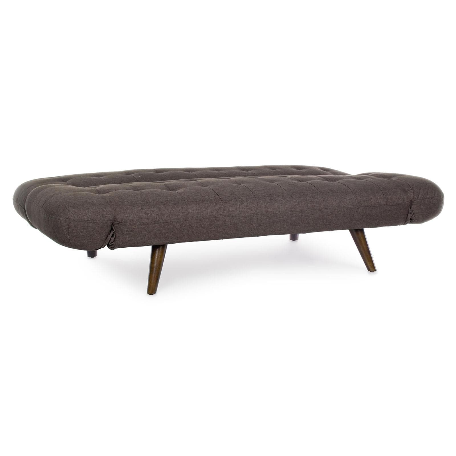 Divano letto 3 posti "Dive" marrone in tessuto con braccioli regolabili Casa e cucina/Arredamento/Soggiorno/Divani Decor Space - Altamura, Commerciovirtuoso.it