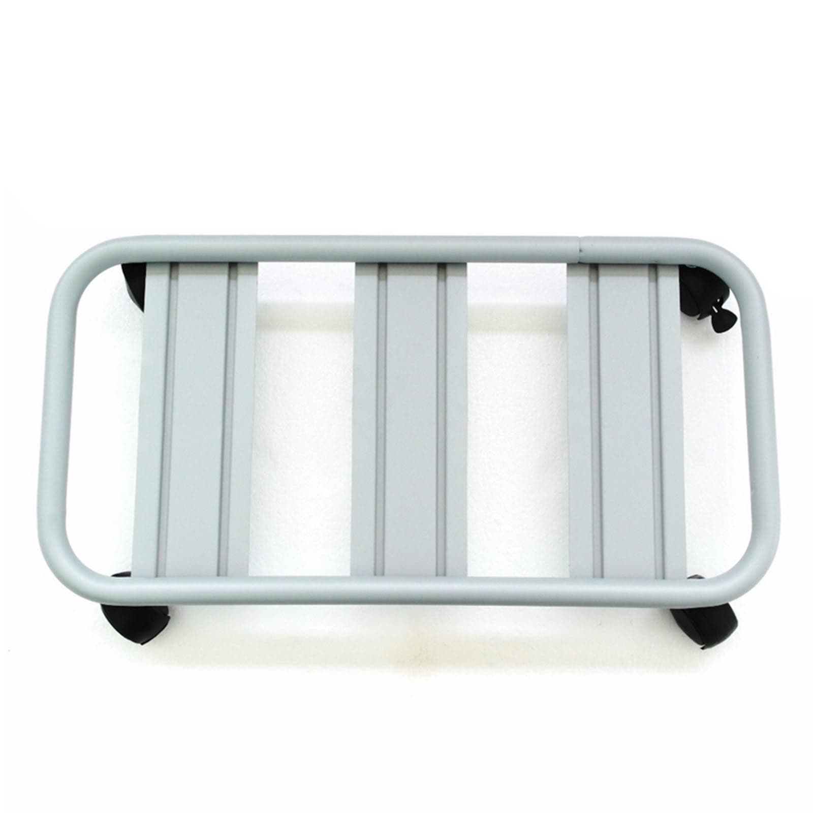 Sottovaso rettangolare a carrello con ruote bidirezionali tubolare tondo 60 cm in Sottovasi Decor Space - Altamura, commercioVirtuoso.it