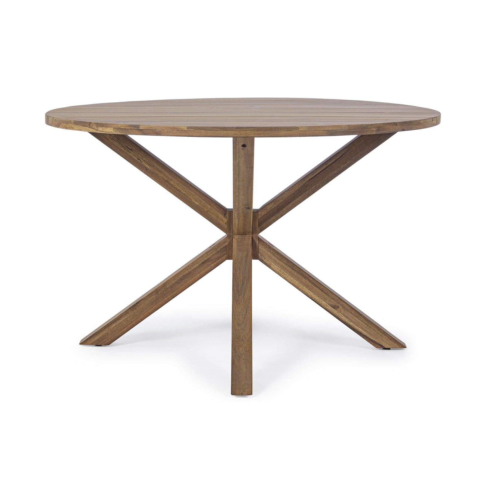 Tavolo tondo moderno in legno di Acacia "Dublino" da giardino per esterno Giardino e giardinaggio/Arredamento da giardino e accessori/Tavoli e tavolini/Tavoli standard Decor Space - Altamura, Commerciovirtuoso.it