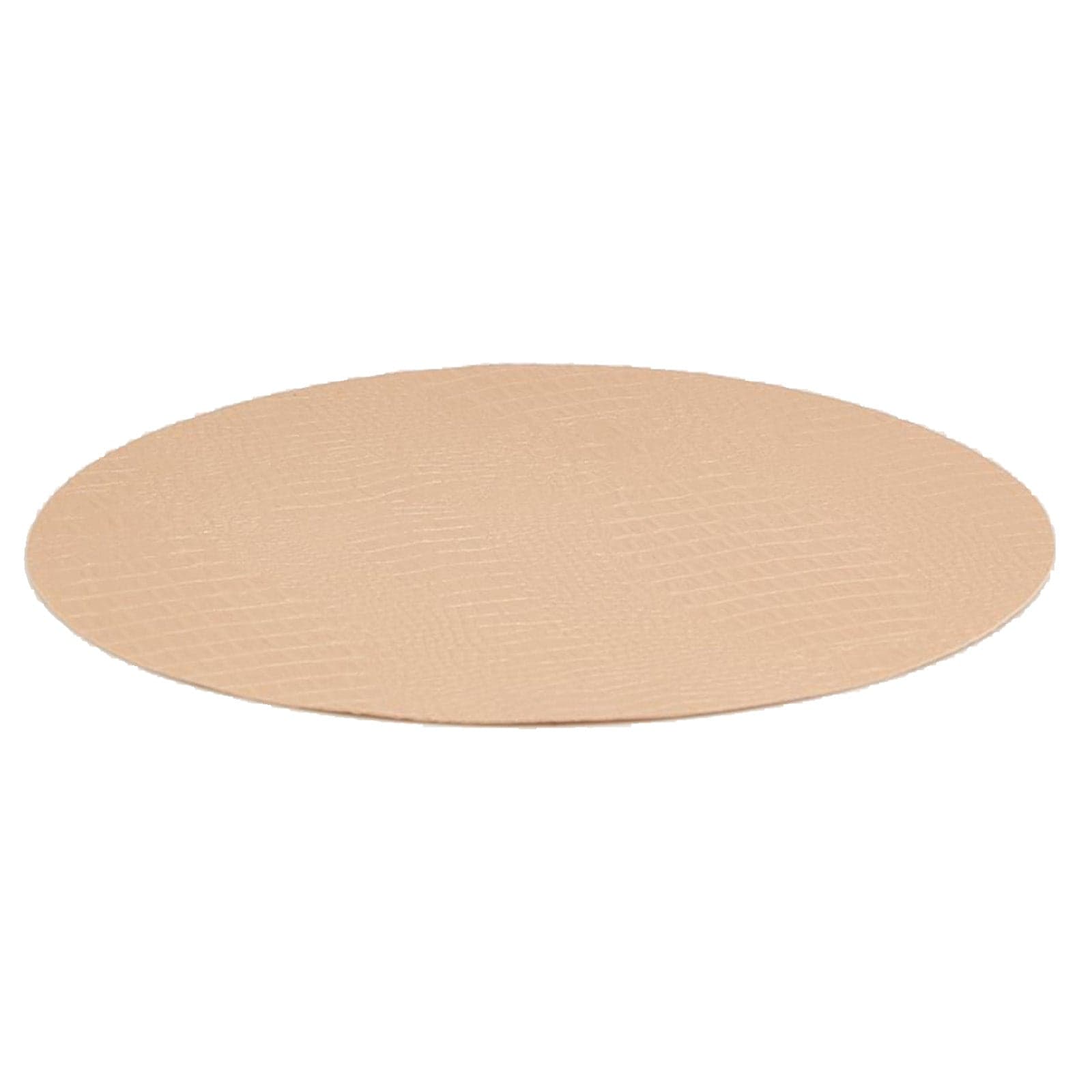 Tovaglietta americana tonda effetto pelle sabbia 38 cm in Tovagliette Decor Space - Altamura, commercioVirtuoso.it