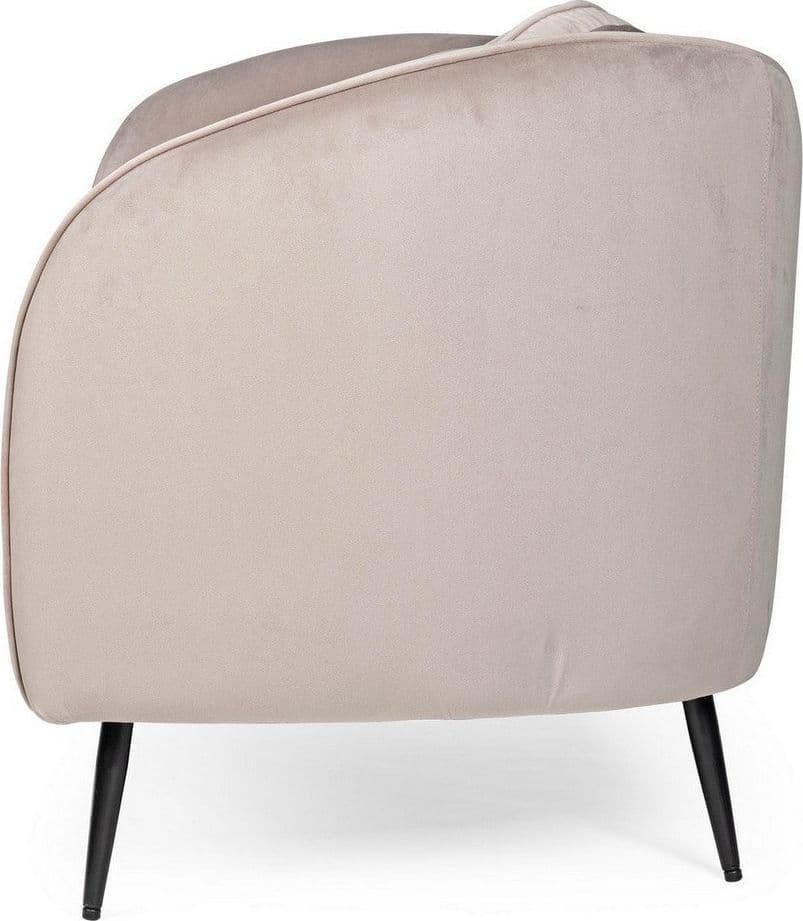 Divano in velluto 2 posti "Candis" con piedi neri 163 cm in Divani Decor Space - Altamura, commercioVirtuoso.it