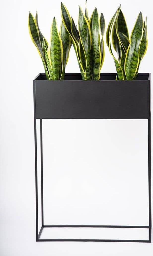 Set 2 Fioriera porta vaso in metallo da interno ed esterno arredamento moderno in Balconiere Decor Space - Altamura, commercioVirtuoso.it