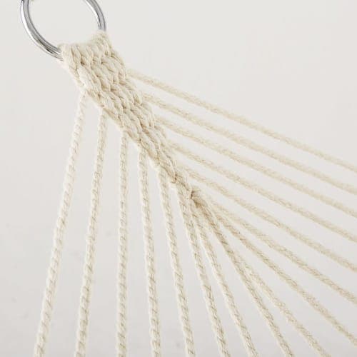 Amaca in corda "Lilia" monoposto, dondolo da giardino e balcone 200 X 100 cm Giardino e giardinaggio/Arredamento da giardino e accessori/Amache sedie sospese e accessori/Amache Decor Space - Altamura, Commerciovirtuoso.it