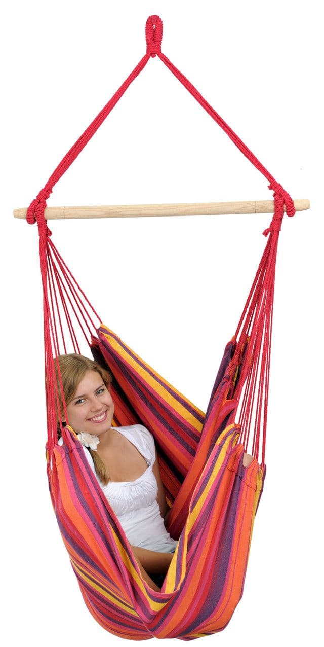 Poltrona sospesa "Relax" monoposto, amaca in corda, dondolo da giardino e balcone in Amache Decor Space - Altamura, commercioVirtuoso.it