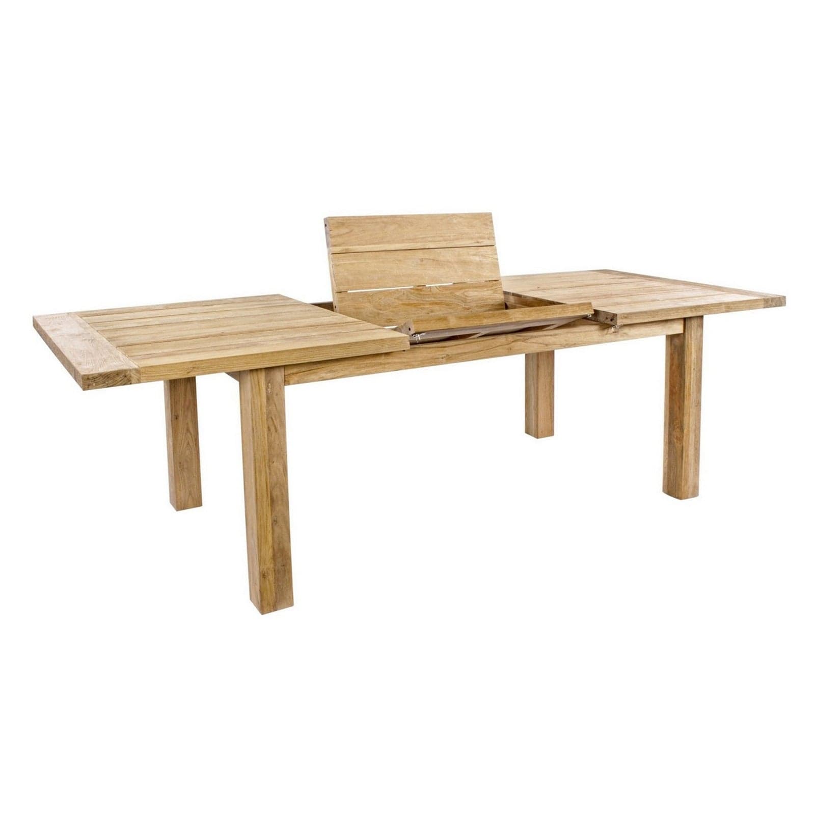 Tavolo allungabile "Bounty" in legno di Teak Riciclato da giardino 180/250 x 100 cm in Tavoli standard Decor Space - Altamura, commercioVirtuoso.it